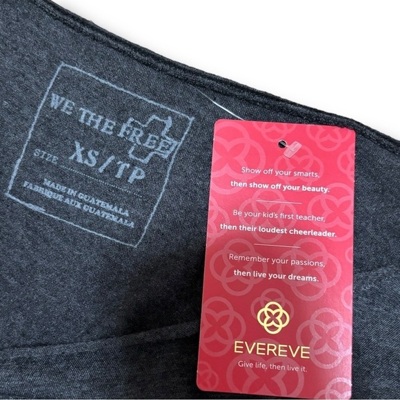 NWT We The Free Gray Cream LA Livin’ Coastal Tie-Dye Tunic Top - XSmall - Picture 7 of 10